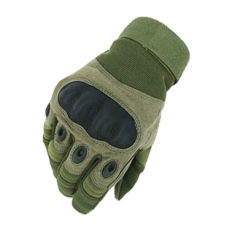 Green Color Paintball Shooting Cycling Touch Screen Tactical Gloves Hard Knuckle Hiking Motorcycle Gloves