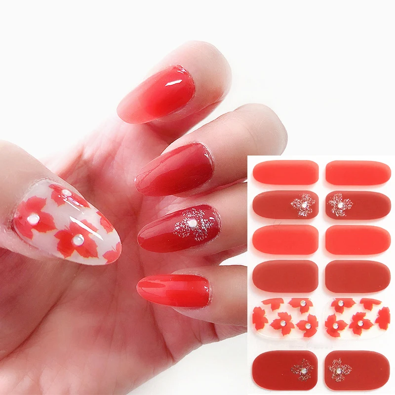 ST FUTURE Wholesale Factory OEM Brand Name Nail Art Stickers Design DIY Nail Cured Wraps