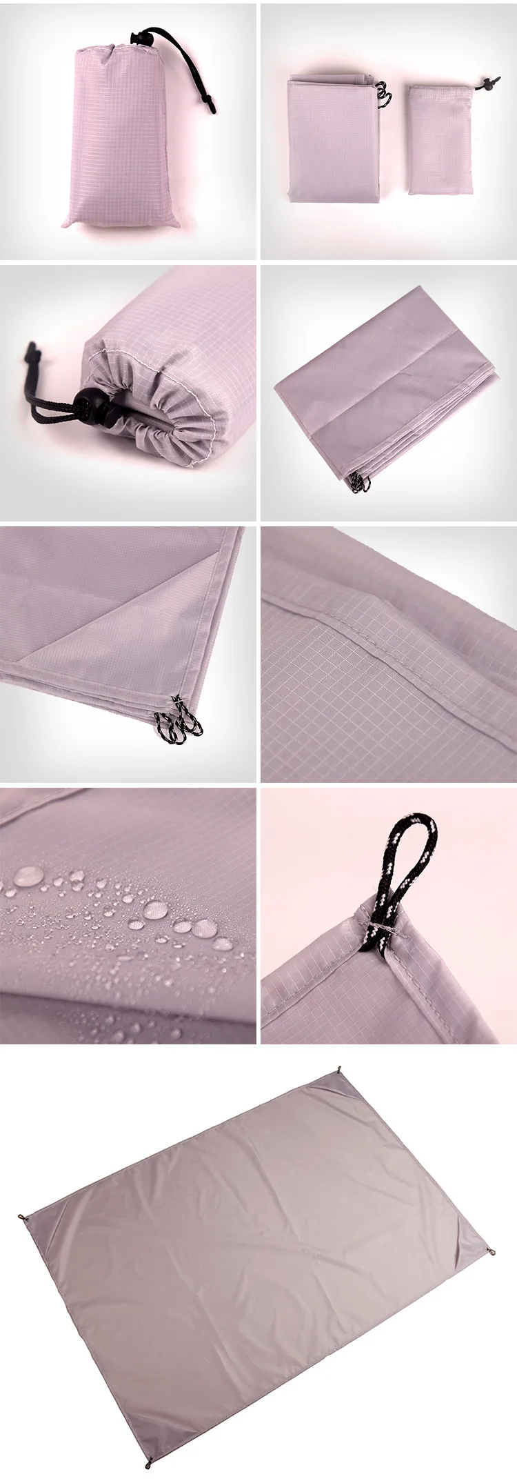 Складной пляжный коврик мягкий маленький и легкий