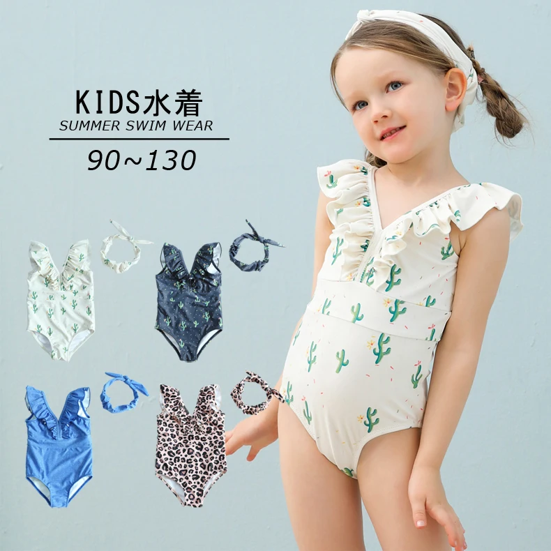 2021 new style one-piece kids swimming suit hot selling children swimwear baby girl swimming wear