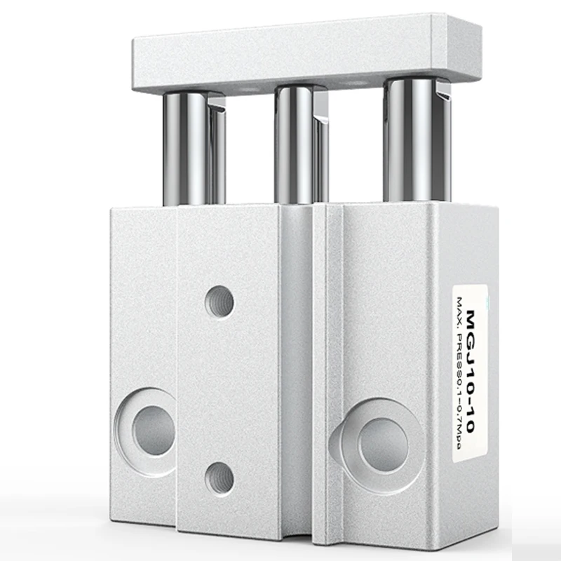 Shinypneumatic  smc type MGJ pneumatic cylinders small compressed miniature air cylinder with linear guide rod Actuator