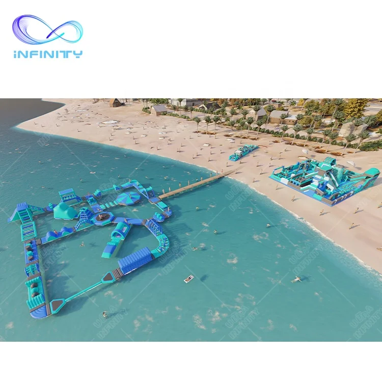 Mobile water park inflatable amusement aqua park beach sea inflatable commercial aqua park for sale