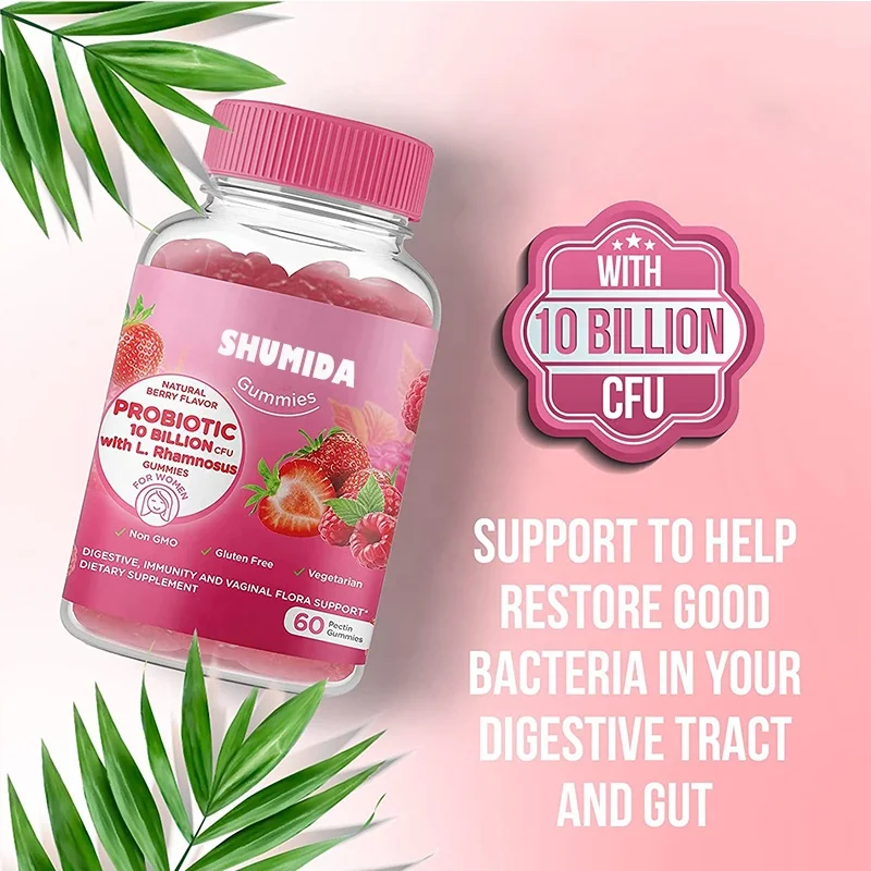 Women healthcare supplement pectin probiotic gummy for vagina probiotics gummies