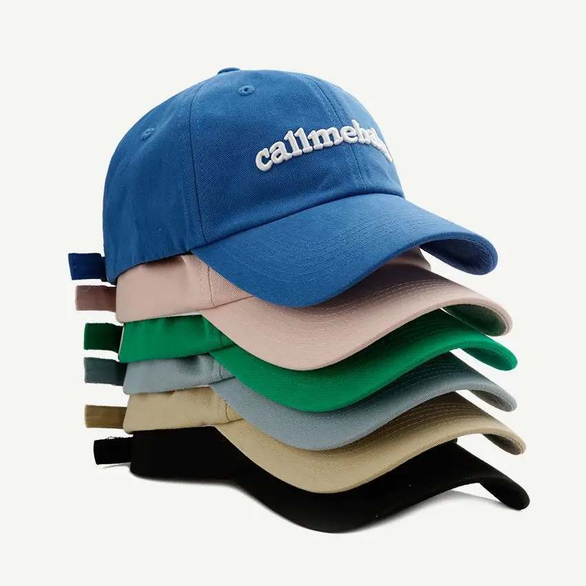 Versatile Embroidered Korean Daily Sports Matching Couples Spiny Top Soft Letter Cap Baseball Cap