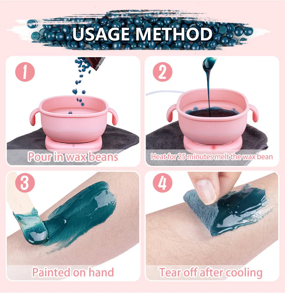 Factory Shipment Paraffin Wax Heater Small For Home Dipping Pot Hair Removal Wax Melt Machine Warmer Waxing Kit For Body Spa