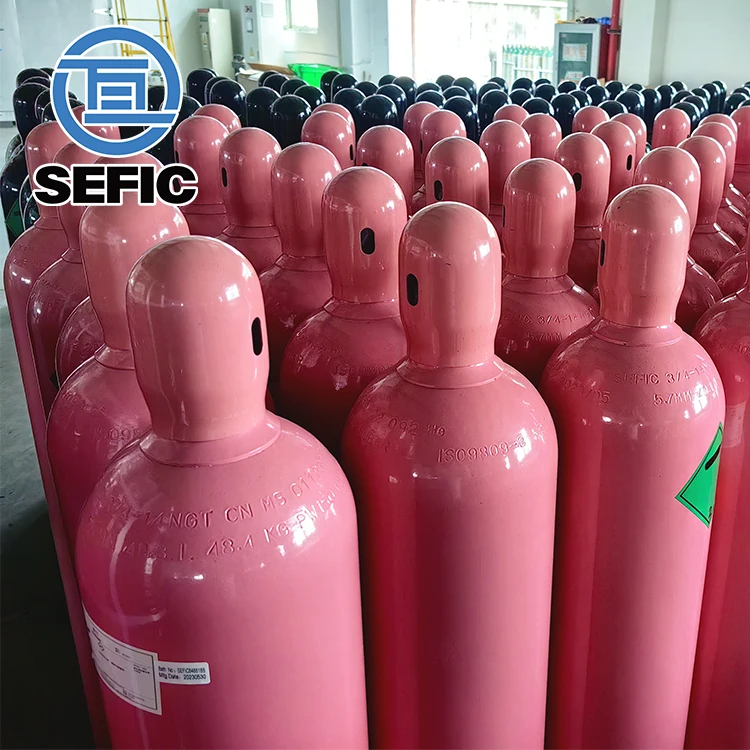 SEFIC 6m3 40L 219mm Helium Gas Cylinder TPED For Party ISO9809-3 Standard Gas Cylinder