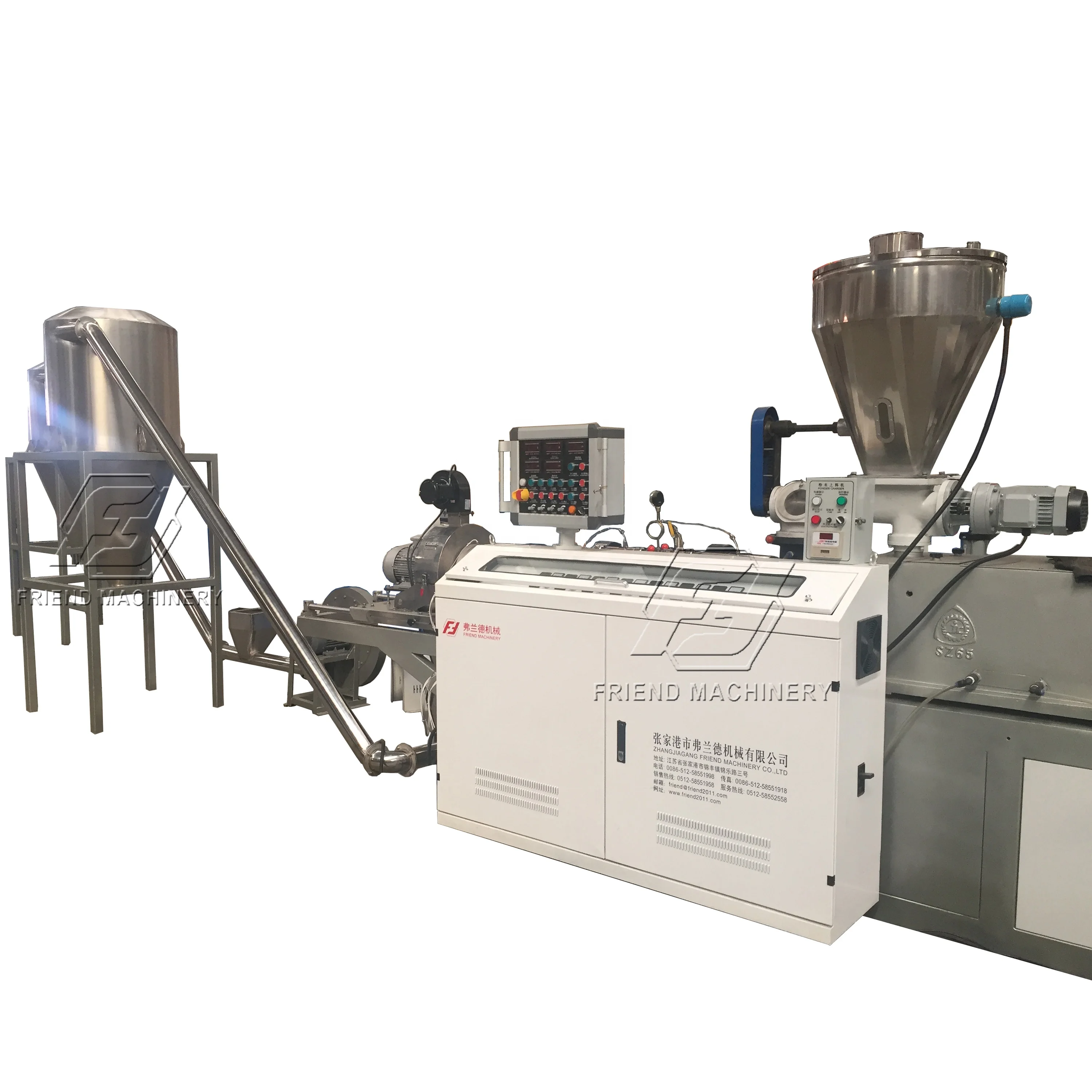 Машина для производства пластиковых ПВХ гранул/гранул Экструзионная линия гранул 200 кг/ч оборудование поливинилхлорида