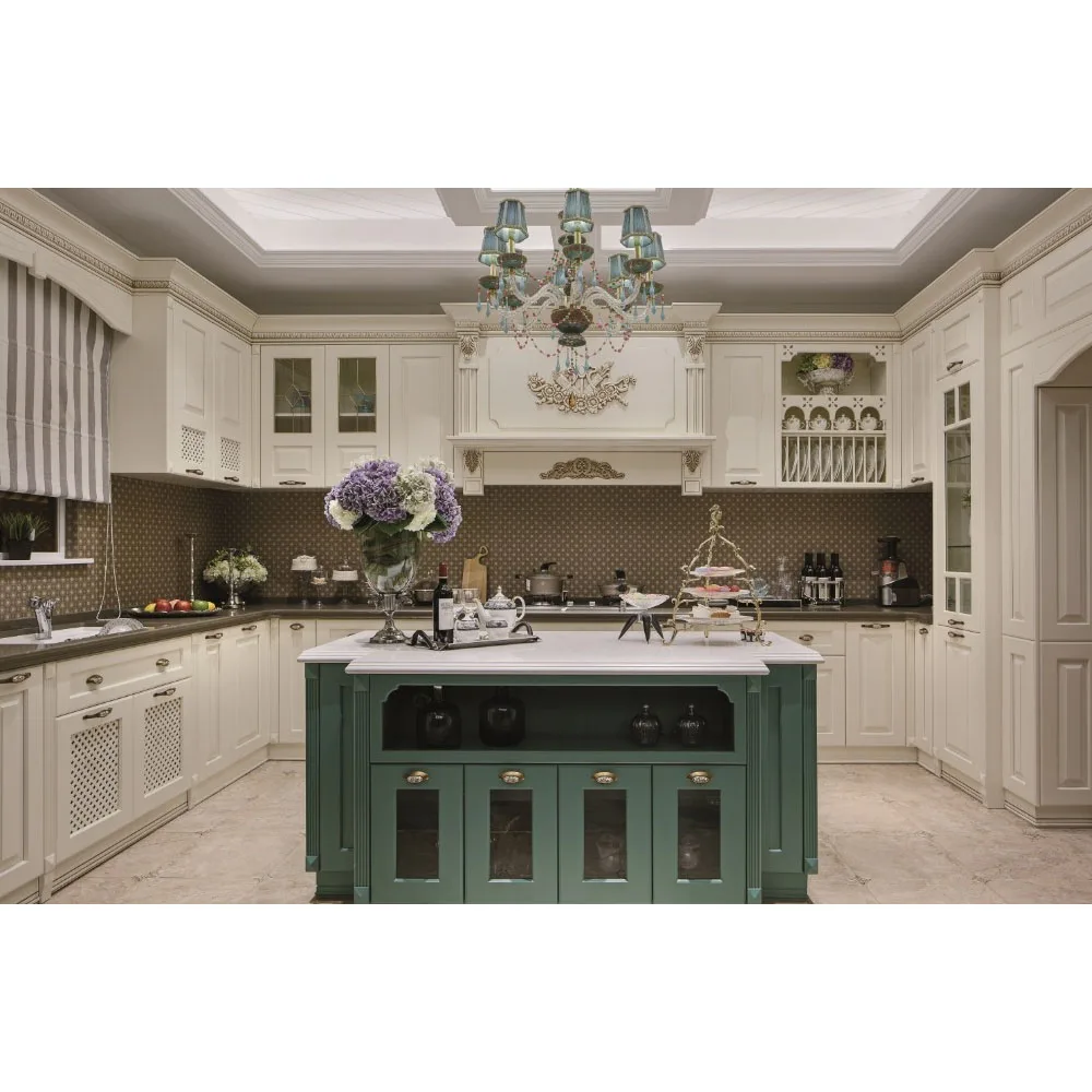  Online Date Entry Home Jobs Big Villa Classic Design Customized Solid Wood Kitchen