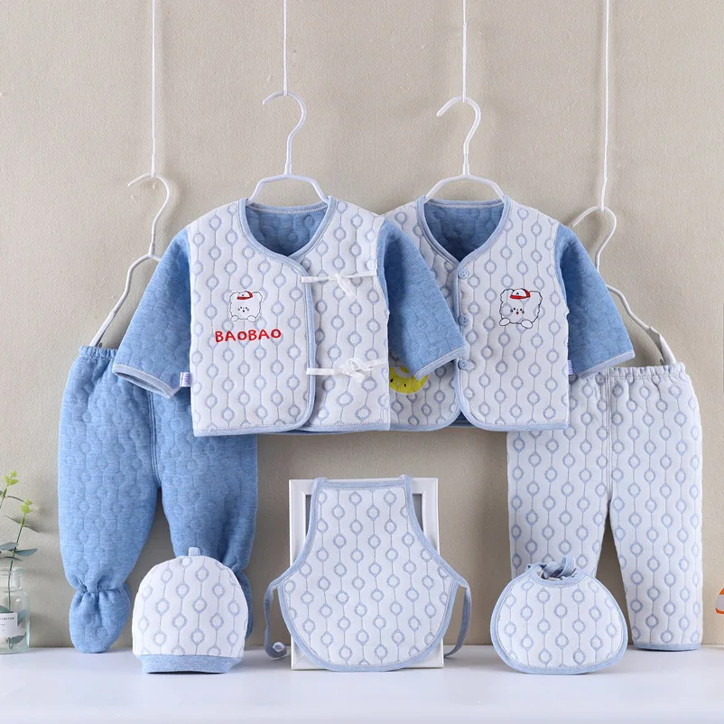 Sell well Baby Four Seasons Seven-piece Suit 0-12 Months newborn Suit Baby Gift Box Cotton Clothing Supplies