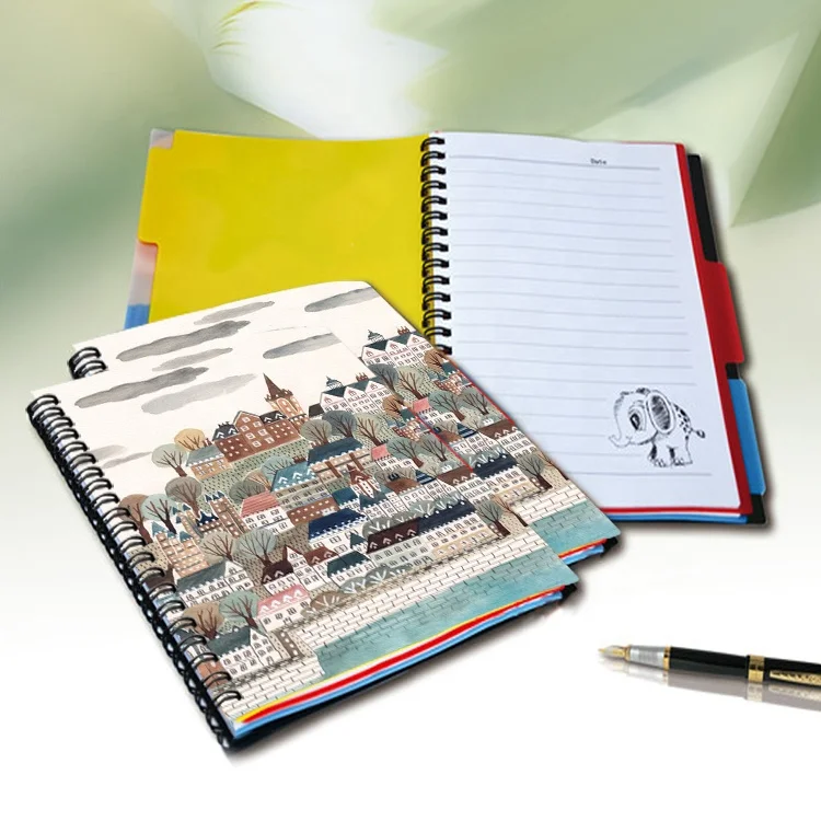 wholesale stationery a4 3d spiral notebook for office and school