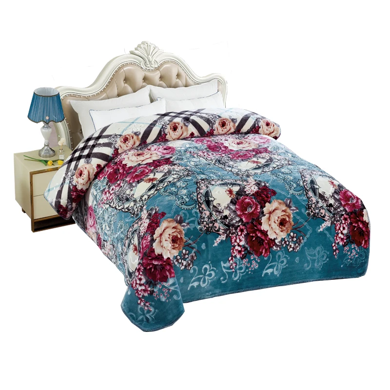 Flannel Fleece Queen Size sherpa winter blankets Lightweight Bed Blanket Soft Velvet Bedspread blanket turkey model