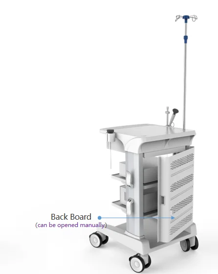 Medical Cart Manufacturer Double Column Design Support Odm/oem Iv Stand Endoscope Cart