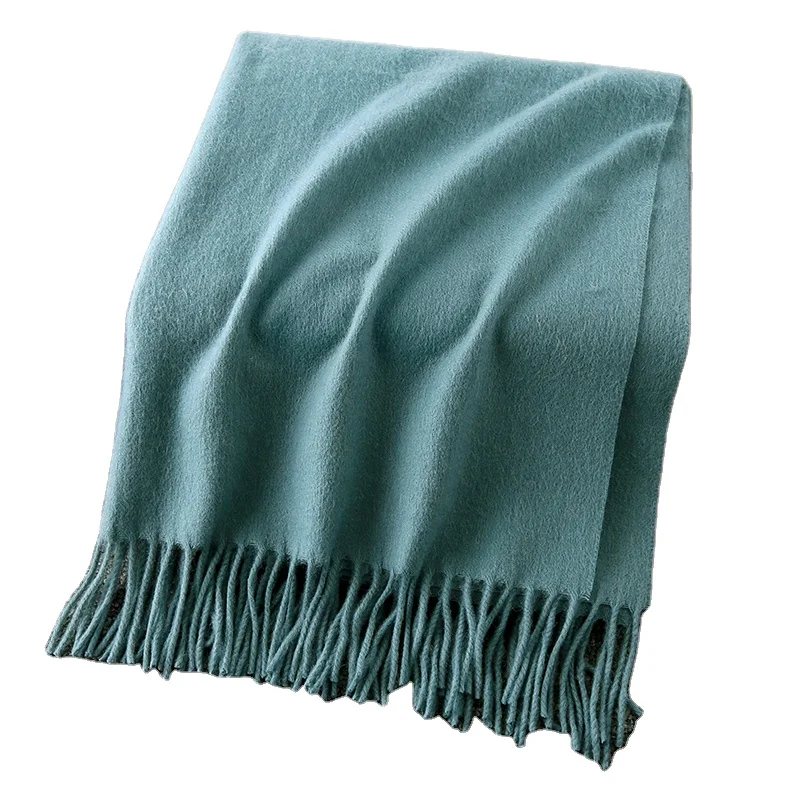 
Высокое качество morandi цвет 100% шерсть пользовательский длинный Зимний вязаный кашемировый шарф для дам 