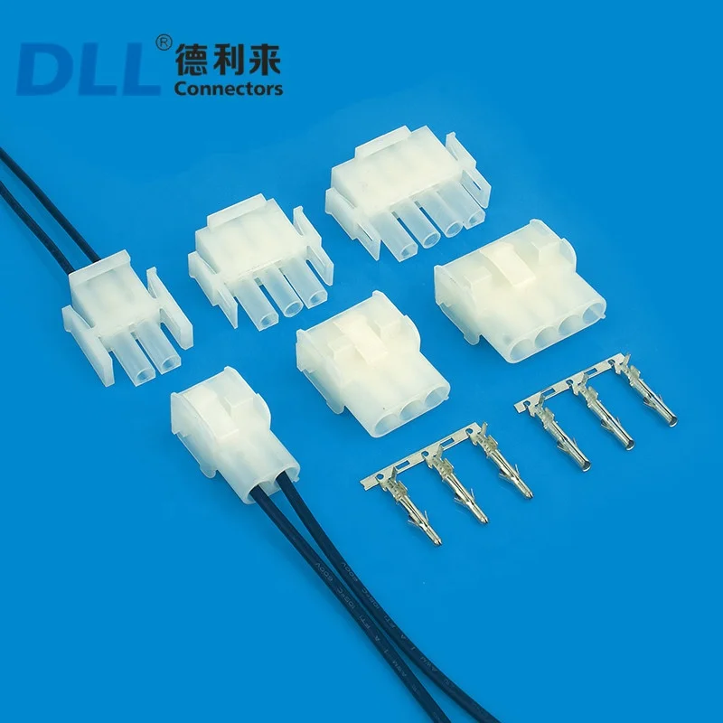 MOLEX 6.3MM Pitch 1084-4020 1084-4030 1084-4040 1084-4060 3 pin cable connector