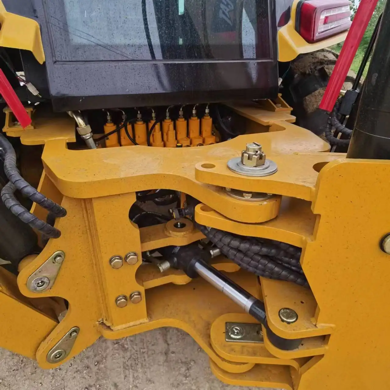 Used CAT 416 CAT420f CAT430 4x4 Wheel 20 Ton Backhoe Loader Mini Skid Steer Front Loader with Core Engine Component
