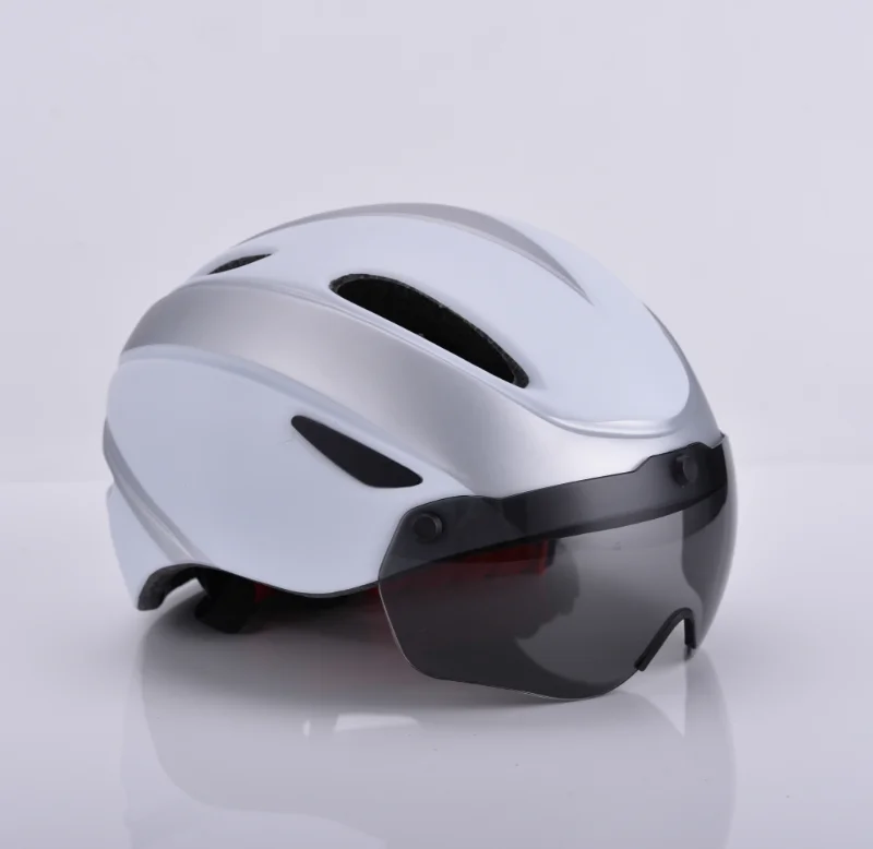 High Quality EPS Adult Mountain Bike Helmet with Detachable Velvet Lining and Goggles High Magnet Safety Bicycle Riding Gear