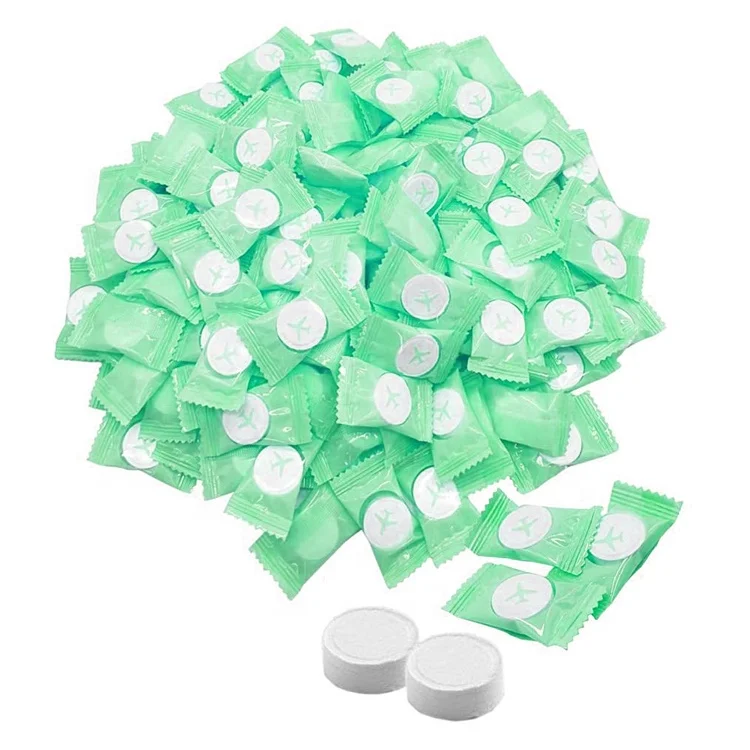 
100% Viscose Biodegradable Mini Magic Coin Tissues for Travel 