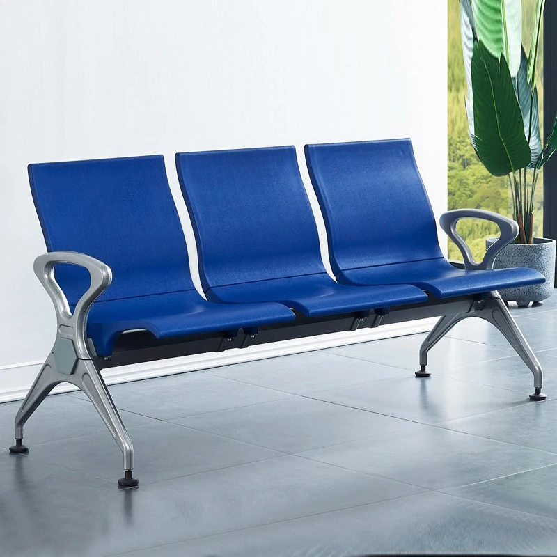Polyurethane Public Seating Three Seater Bank Airport Chair Hospital Waiting Room Bench Soundproof Waiting Area Seat