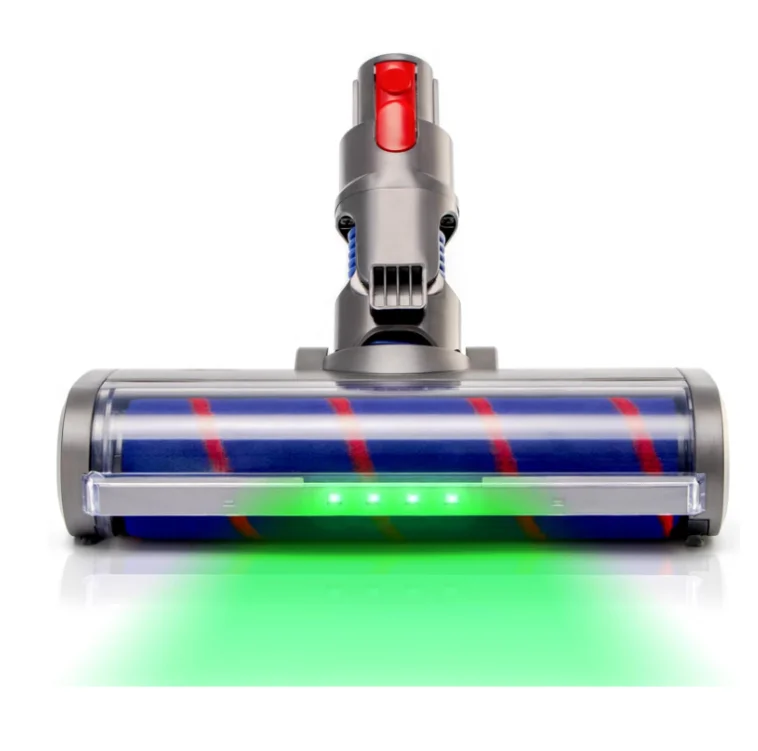 Hardwood Floor Brush Head for Dysons V7 V8 V10 V11 V15 Vacuum Cleaner with LED Headlight Roller Cleaning Head Replacement Parts