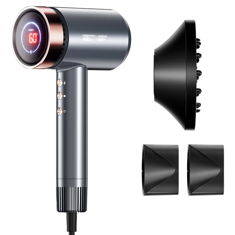 2024 New High-Speed 110000 rpm Electric negative ion salon hair dryer set 5 in 1 Blow Dryer  Hot Air Brush Set hair blow dryer