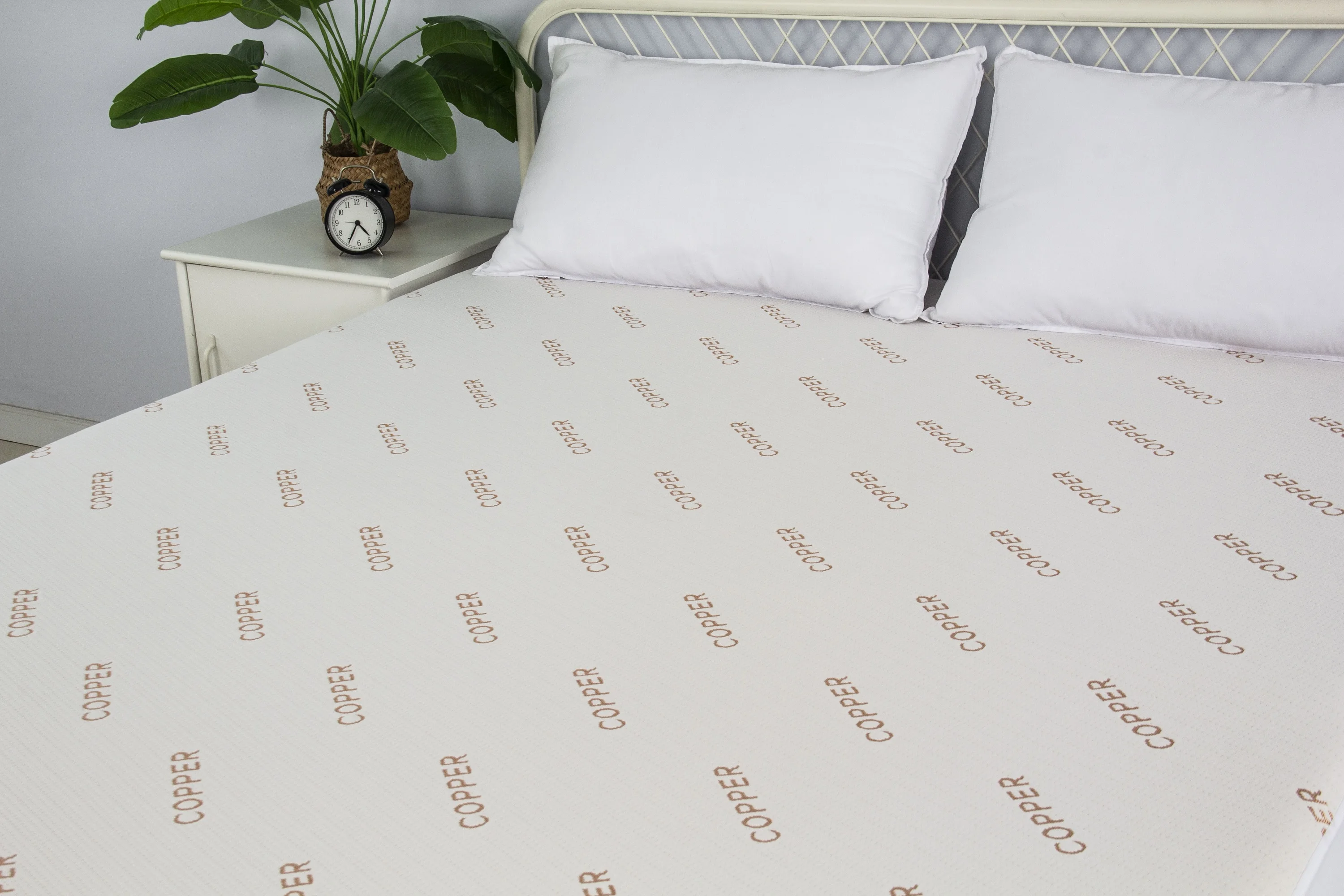 no waterproof copper infused mattress protector home use for bed anti dust protect the mattress