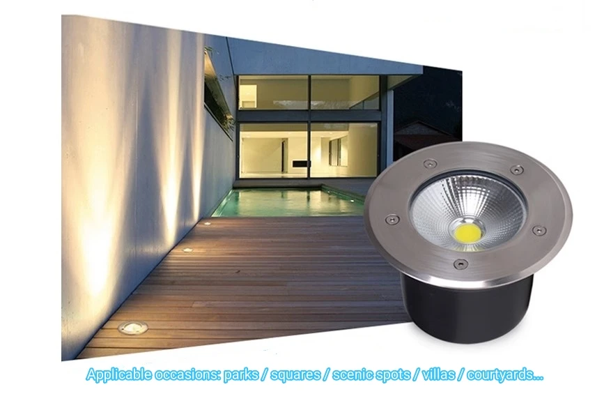 IP67 3W COB Waterproof LED Underground Light Outdoor Ground Garden Path Floor Yard Spot Landscape Lamp