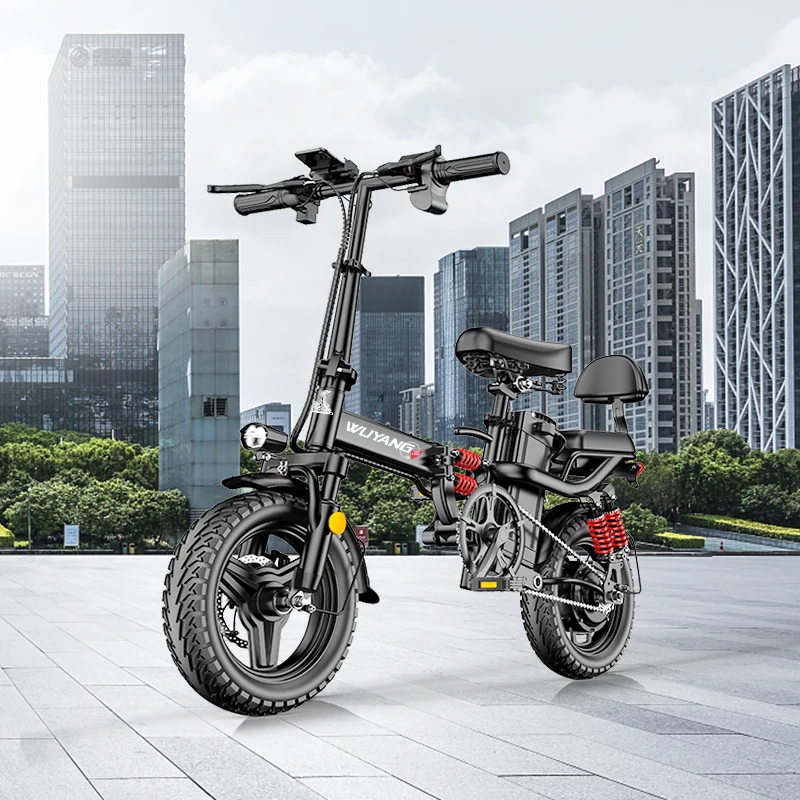 Max 150 km Long Range Electric Folding E-bike 14 Inch 20 Ah Lightweight Folding Electric Bicycle