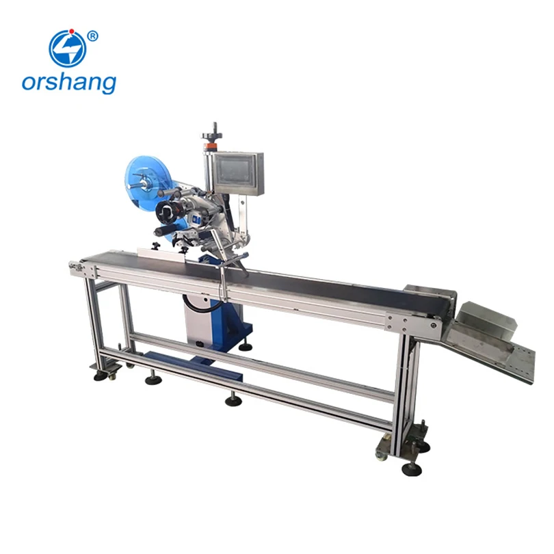 Ex-factory Price Sales of Plastic Flat Automatic Labeling Machine With 1.5m Conveyor Automatic Label Machine