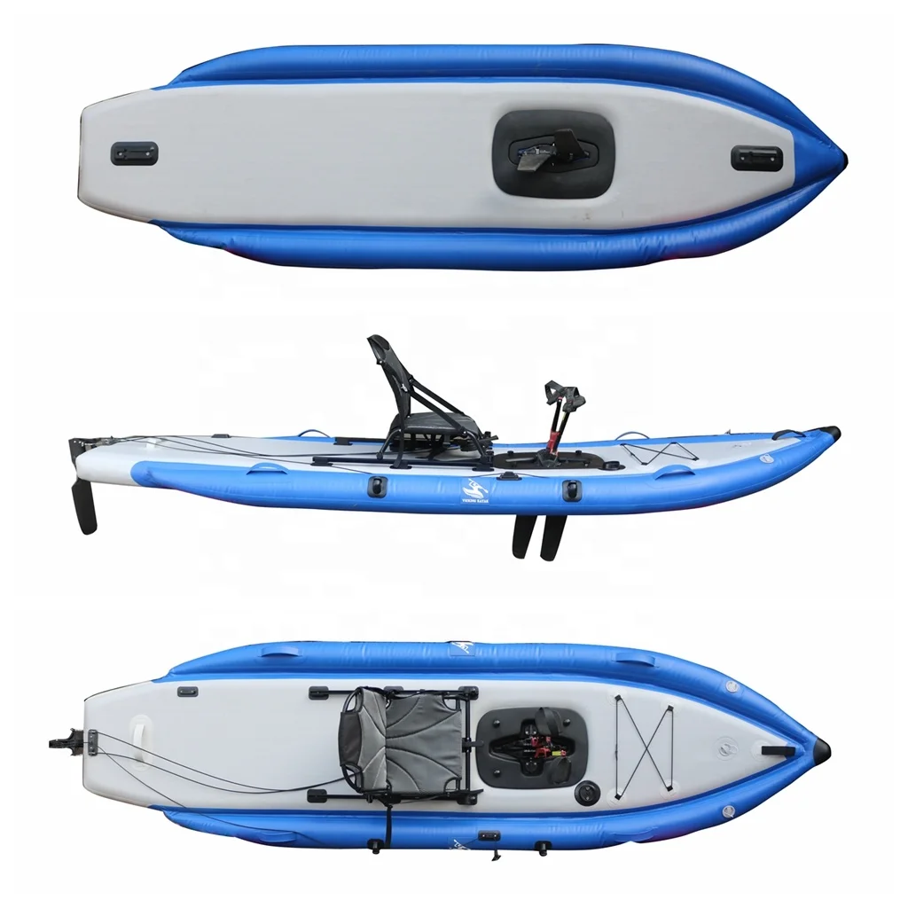 Vicking Hot Sale Inflatable Pedal Kayak Professional Board Drive System Sport Boat Fishing Pedal Kayak Canoe/Kayak