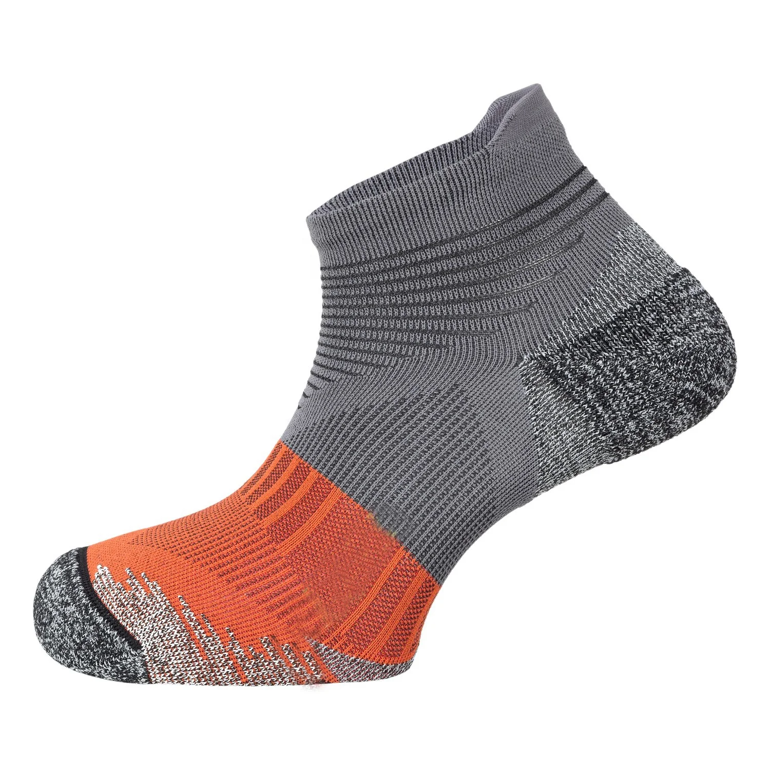 
 TA21261 Custom Made 200N Orange Lite Cushion Cotton Sport Running Ankle Tab Socks for Men  