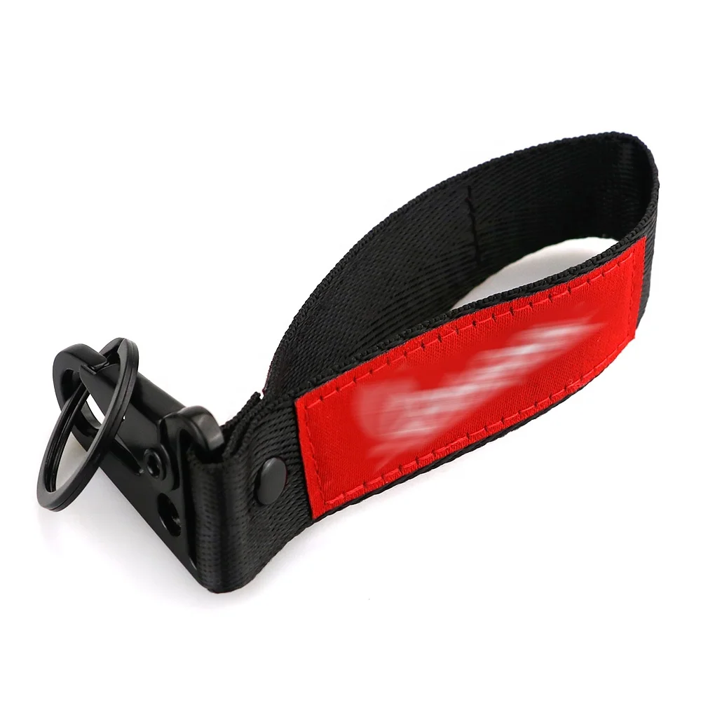 Motorcycle Buckle Embroidered Keyring Backpack Key Holder Keychain For Vespa GTS 250 300 Sprint Primavera GTV LXV 150 200 125