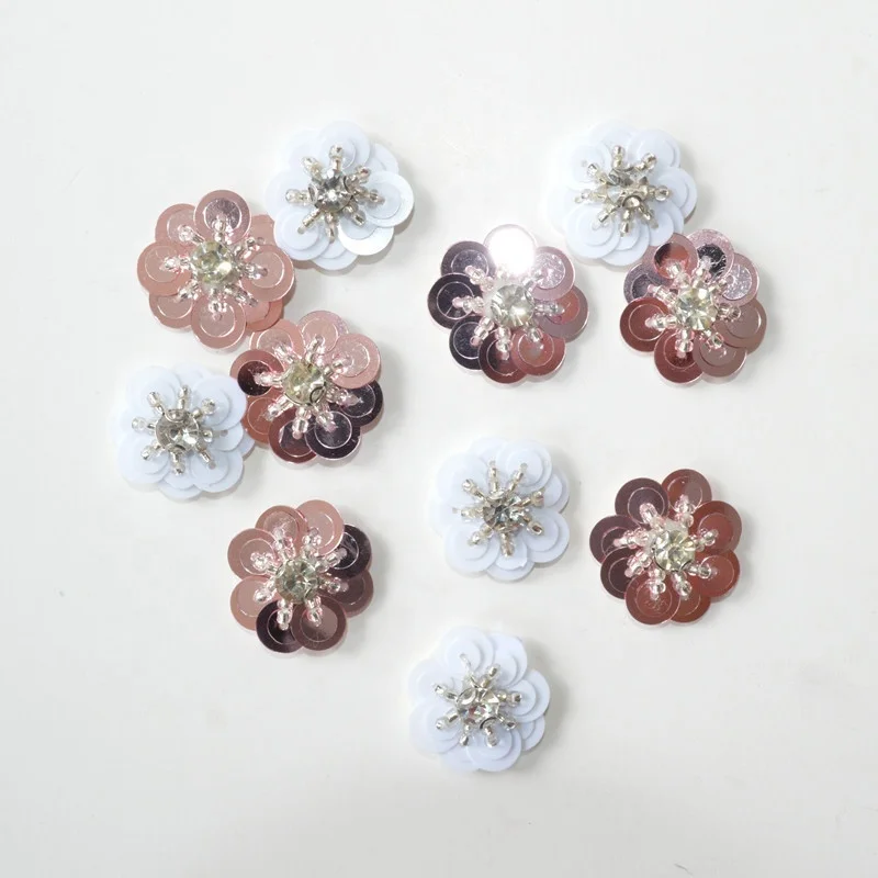 Горячая распродажа красочные прекрасные цветы вышивка нашивка блестящие блестки для платья