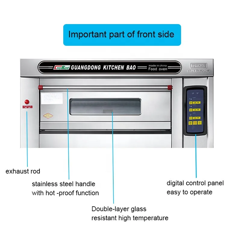 Commercial bakery equipment professional pizza stove baking oven for bread and cake