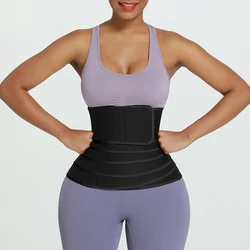 Custom Logo Women Neoprene Sauna Sweat Waist Trainer Fitness Lose Weight Abdomen Waist Wrap Belt