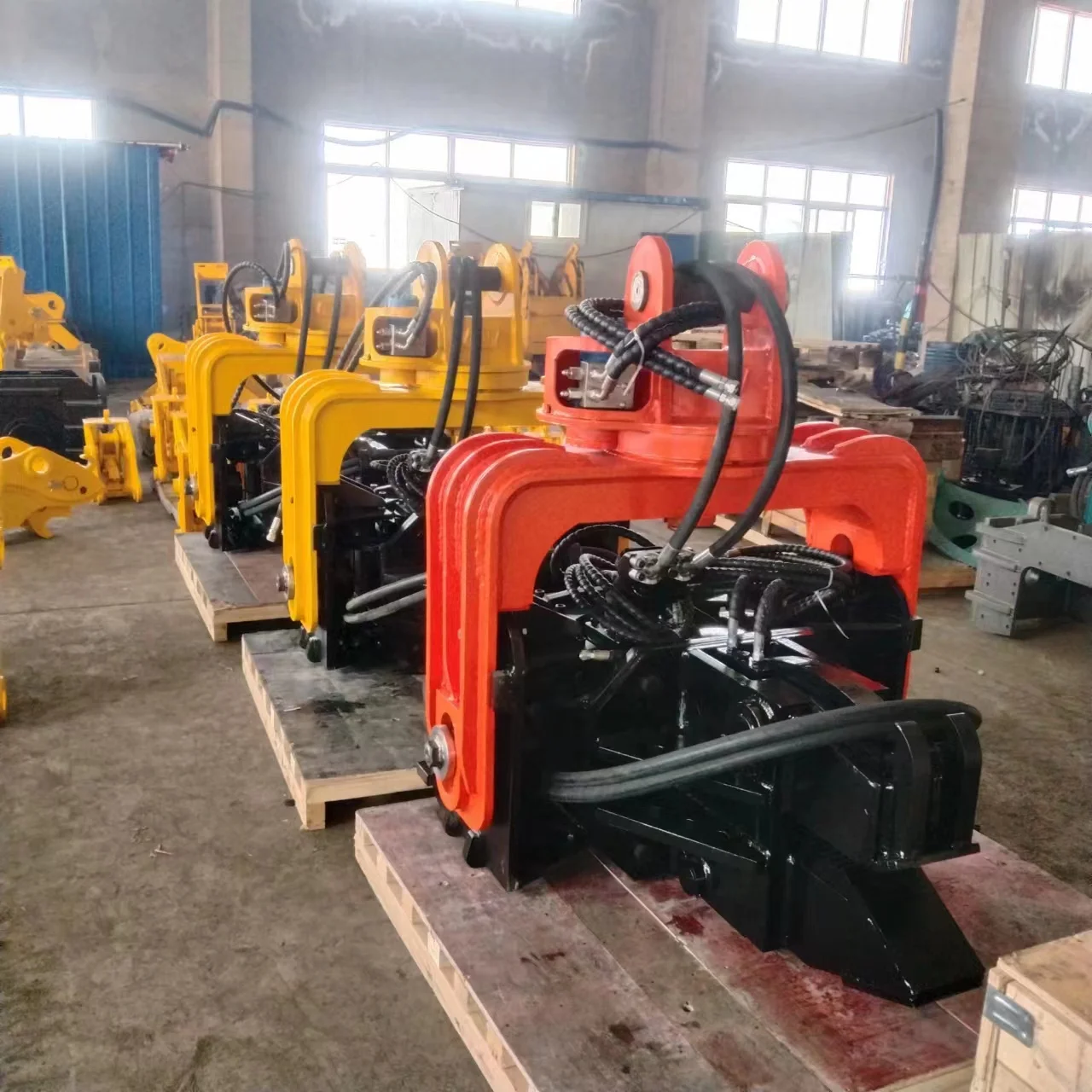 Ground screw machine pile driver excavator photovoltaic pile driver