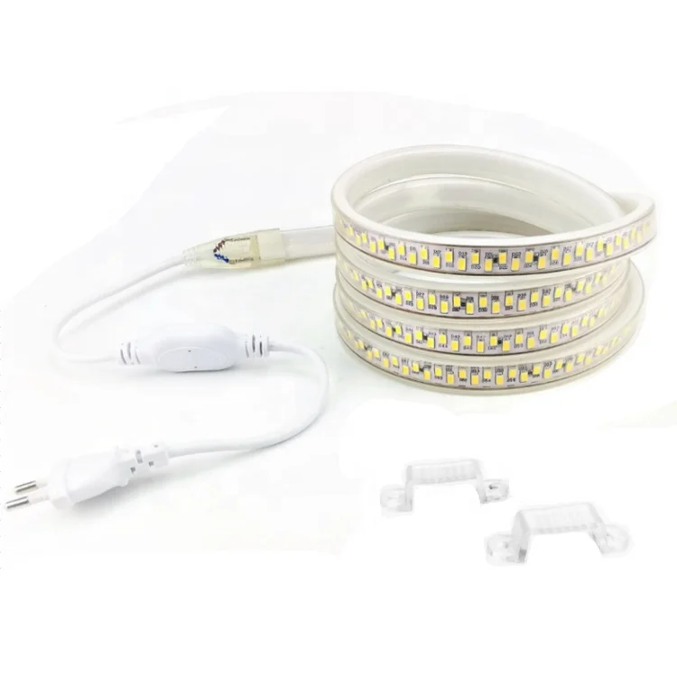 
 Китай горячая продажа 220 В Шнур Питания Smd 5730 Светодиодная лента для внутреннего и наружного использования  