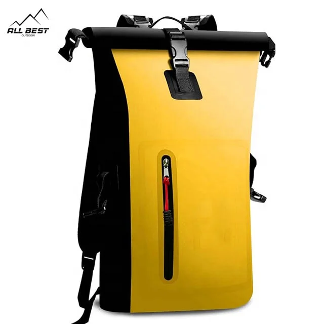 Wholesale Outdoor  Hiking 100% 500d Pvc Waterproof Beach Bag With Zipper Dry Custom Logo Waterproof Sport Backpack