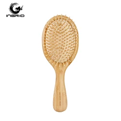 e-co friendly Massaging Scalp wooden bristle hair brush wooden paddle detangling hair brush