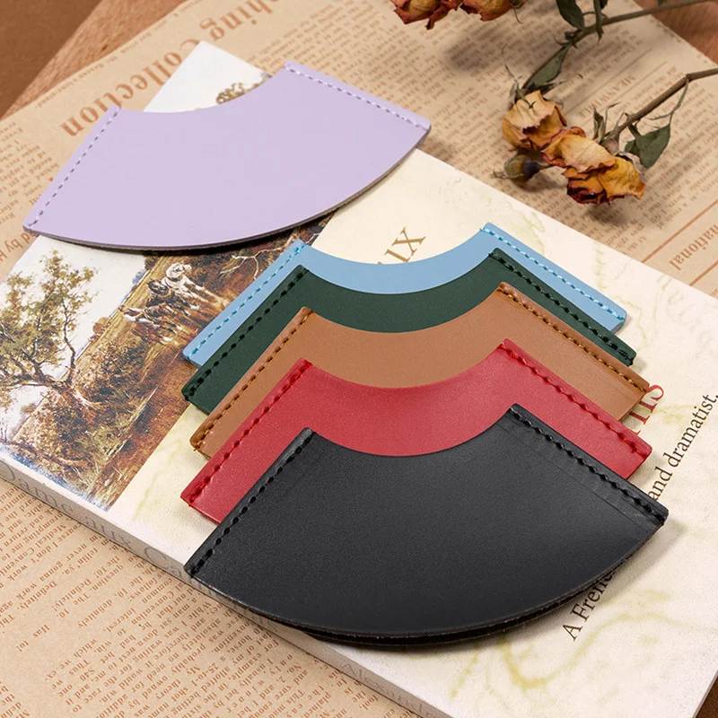 Ready to Ship Semicircle PU leather Bookmark for Men Women Book Lover Gifts for Reader Bookmarks Gift