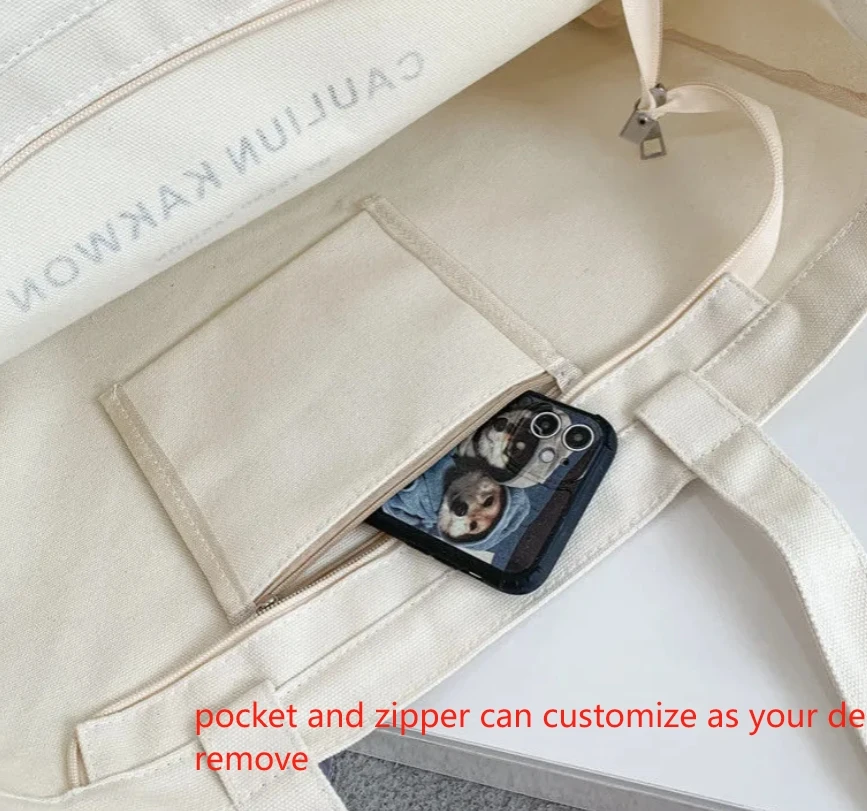 Wholesale Small MOQ black large capacity eco-friendly 12OZ thick reusable cotton custom logo print tote canvas shopping bag