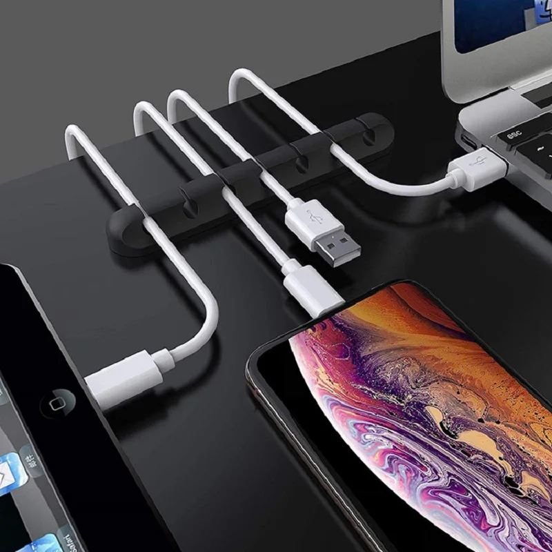  Зажим для проводов зажим управления USB кабелем органайзер офиса настольного телефона держатель шнура