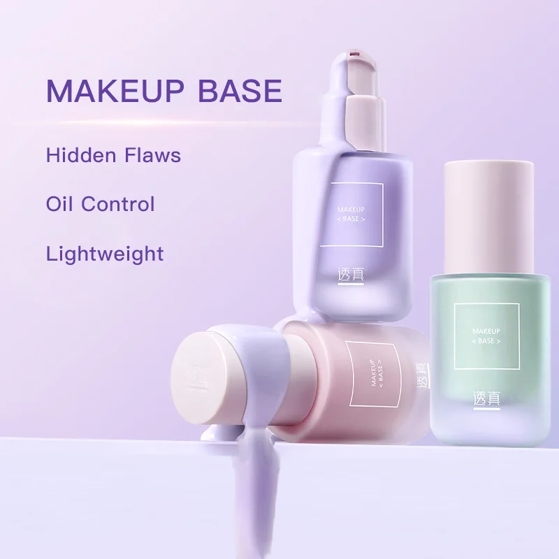 Private Label Custom Korean Cosmetics Neutralizing Uneven Skin Tone Brightening Face Primer Makeup Base Cream with spf