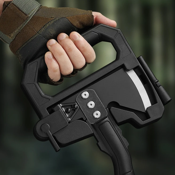 Multifunctional Hammer Head Axe Survival Tactical Tool Axe with Whistle Sheath