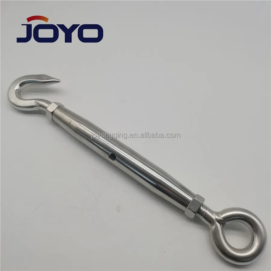 high quality rigging JIS frame type stainless steel 304 turnbuckle with eye and hook