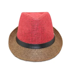 Custom Wholesale Straw Hat Cowboy Fedora Hat Plain Printing Logo For Performance