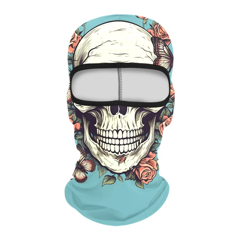 Top Sale Outdoor Sports  Ice Silk Mask Monster head wear Motorcycle Riding Head Cover Skull Cycling Balaclava