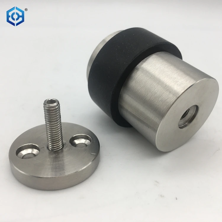 Rubber Stainless Steel Wall Door Stopper for Security