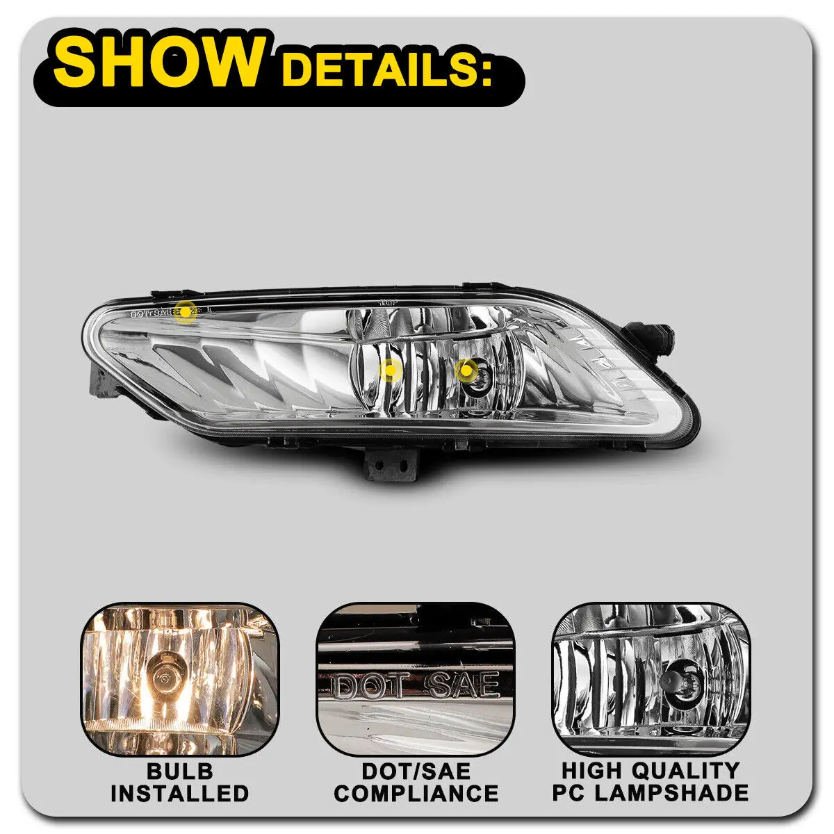 Fog lamp For Ford FUSION 2017 FOG LAMP LED Fog light