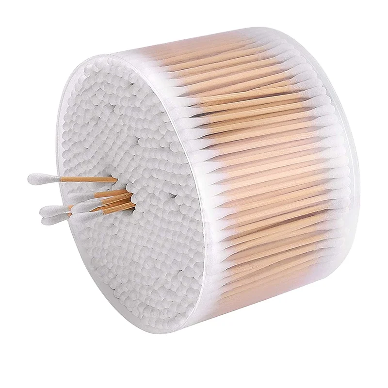 
Wholesale Disposable Wood Cleaning Ears Makeup Sustainable Eco-friendly Cotton Swab 