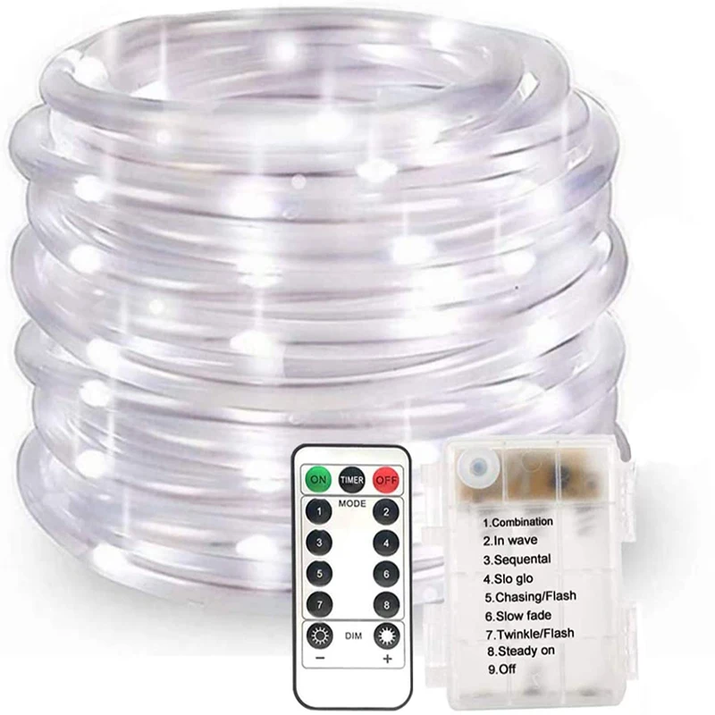 22ft Led Portable Fairy Lights with Remote Timer Waterproof Christmas Battery Operated Twinkle Firefly Lamp for Bedroom Garden